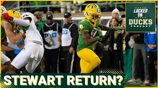 HUGE NEED? Oregon WR Evan Stewart RETURNING to Ducks in 2026 is not a guarantee. Loaded at WR?