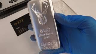 Buy Silver Bullion New Zealand - The Regal 1kg Silver Stag Bullion Bar 