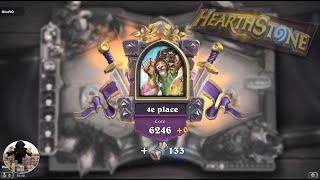 Я набрал более 6000 очков опыта в режиме "Поле боя" Hearthstone