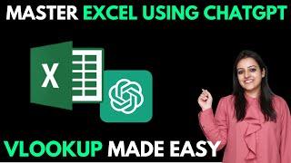 How to use VLOOKUP formula in MS Excel for beginners using ChatGPT & Free AI Tools | Hindi|Ritika AI