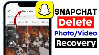 How to Recover Deleted Photos and Videos from Snapchat | Snapchat delete photo wapas kaise laen