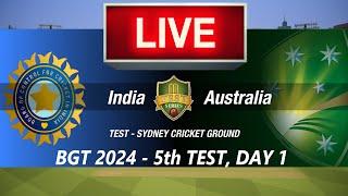 5th TEST LIVE- INDIA vs AUSTRALIABGT 2024AUS vs INDCRICKET 24 GAMEPLAYLIVE MATCH STREAMING