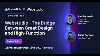 Webstudio - the bridge between great design and high-function (Webinar Replay)