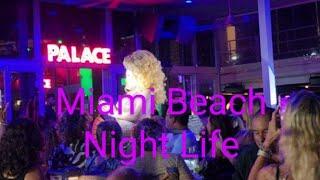 ️Miami Beach Night Life, Southbeach Florida, Ocean Drive, Lincoln Road WalkingTour,  4K 60