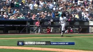 Alfonso  Soriano drills solo shot for his 2,000th hit