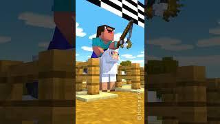 HELP Herobrine Horse Race VS Entity VS Notch VS Noob - Minecraft Short #minecraft #herobrine