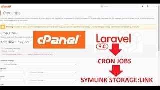 Cara membuat symlink storage link laravel di shared hosting lewat cpanel cron jobs