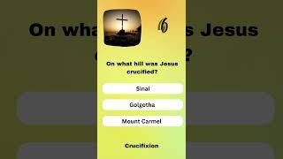 Bible Trivia - Crucifixion #bible