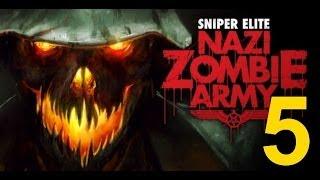 Sniper Elite Nazi Zombie Army Часть 5 Босс привидение. Прохождение сквозь армию зомби нацистов.