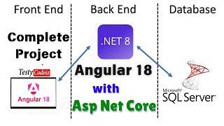 Angular 18 CRUD with ASP .NET Core Web API in Clean architecture using Entity Framework Core