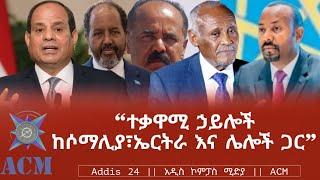 "ተቃዋሚ ኃይሎች ከሶማሊያ; ኤርትራ እና ሌሎች ጋር.."