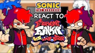 Sonic Characters React To FNF VS IMPOSTER But HUMAN V2 FNF MOD // GCRV