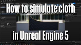 How to simulate Cloth in Unreal Engine 5 [Blender/UE5 Cloth sim Tutorial]