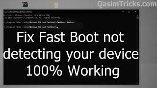 How to Fix Fastboot device not detected - Fastboot Waiting for device fixed