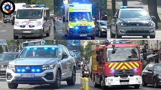 PARIS  Services de Secours [Grosse Compilation] Police, Pompiers BSPP et Ambulances en Urgence