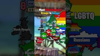 Most Discriminated Groupd In Europe #map #history #geography #europe #shorts #viral #trending #fyp