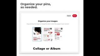 How to upload pintrest Multiple images as collage or album | Album art in pinterest simple steps