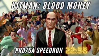 *World Record* Hitman Blood Money Speedrun in 22:58 - Professional/Silent Assassin