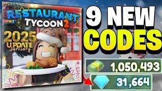 2025 NEW YEAR UPDATERESTAURANT TYCOON 2 CODES IN JANUARY 2025 | RESTAURANT TYCOON 2 CODES ROBLOX