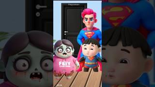 Superman dad finds his mate ️ #cartoon #kartun #kartunanak  #comedy  #funny #shorts #short