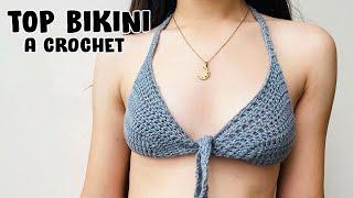 TOP - BIKINI a Crochet Para Principiantes  (TODAS TALLAS) Copas a Crochet