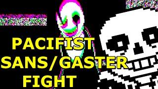 PACIFIST SANS + W.D. GASTER FIGHT (Undertale Fangame) - Manly Let's Play