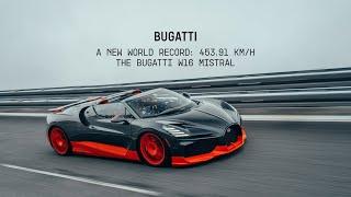 BREAKING BARRIERS: BUGATTI W16 MISTRAL sets new record for fastest open-top car in the world