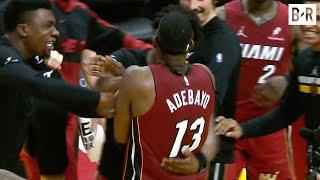 Jimmy Butler Airballs Shot So Bam Adebayo Can Grab the Rebound for a Triple-Double