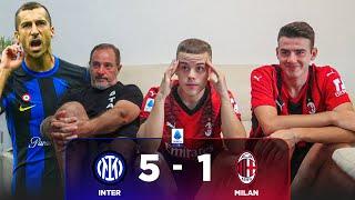 UMILIAZIONE. - INTER 5-1 MILAN | LIVE REACTION TIFOSI ROSSONERI