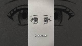 Draw an anime girl's eyes