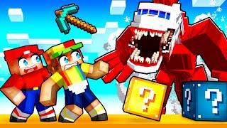 Playing an INFECTED SKY LUCKY BLOCK RACE in Minecraft!