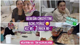 BEBEĞİN CİNSİYETİNİ AÇIKLIYORUZ , GAMZE HAMİLE, PİZZA PARTİSİ YAPTIK, BENİMLE TÜM HAZIRLIKLAR