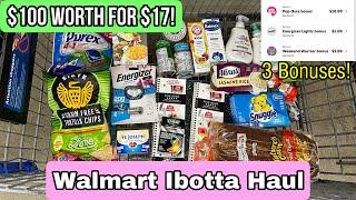 Walmart 2nd Ibotta Haul! - $100 Worth of Products for $17! Finished 3 BONUSES! 8/21-27/22