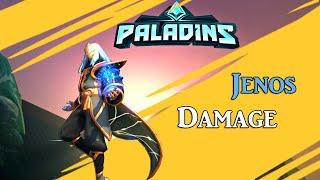 Геймплей Дженос - Пробую играть на урон, бот в команде! | Paladins