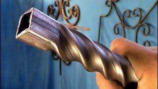 A brilliant idea with a profile pipe! The Secret Of The Profile Pipe!Cold forging