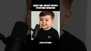 Baby MrBeast Drops YouTube Wisdom #baby #mrbeast #mrbeastshorts #babymrbeast #youtubestrategy