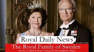 The Royal Family of Sweden Attend A Baroque Concert At Drottningholm Palace.  Plus, More #RoyalNews