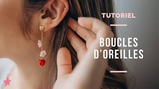 TUTORIEL | Boucles d'oreilles pendantes avec une perle Pomme d'Amour