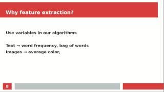 Machine Learning - Feature Extraction