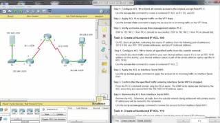 CCNA Security chapter 4 : PT Activity Configure IP ACLs to Mitigate Attacks