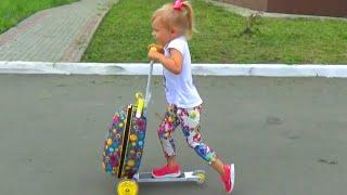 Самокат ЧЕМОДАН для детей!!! Scooter with suitcase for children