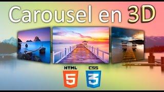 Como crear carousel en 3D solo con HTML5 - CSS3 (Muy fácil - bien explicado)