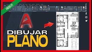 Como diseñar un plano de vivienda 2D en Autocad 2024| Paso a paso | Parte 1