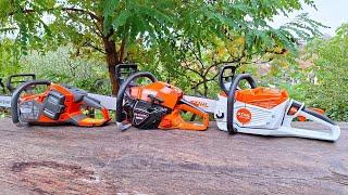 Stihl MSA 300, Husqvarna 542iXP and ported Echo 4310sx (43cc)