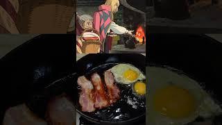 Howl's Moving Castle breakfast by studio Ghibli   #howlsmovingcastle #anime #shorts #breakfast