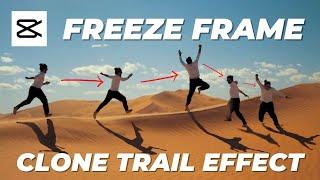 CapCut Tutorial - Freeze Frame Clone Trail Effect