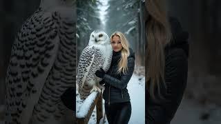 The Giant Snowy Owl King #shorts