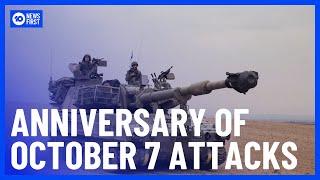 Anniversary Of October 7 Attacks On Israel, Start Of Bombardment Of Gaza | 10 News First