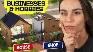 Building a House and Business on ONE lot - The Sims 4 Businesses & Hobbies