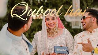 Nikkah Quboool hai  | sabah and maaz nikkah Alhumdulillah | khudgharz live performances 